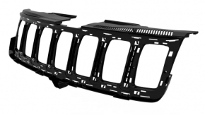 Jeep Grand Cherokee WK2 17-22 radiator grille assembly, gray honeycomb, black gloss frame, sand