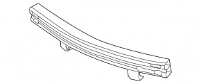Rear Bumper Reinforcement Acura MDX 14-20
