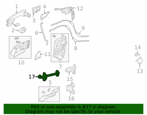 Front Left Door Limiter Acura ILX 13-22