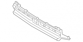 Lower grille for the front bumper of the Audi Q3 83A 19-23 for parking sensors and radar, S-Line