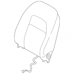 Passenger seat Nissan Altima 19-20 without airbag, cloth black