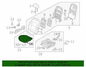 Passenger seat Kia Niro 17-22 HEV, PHEV cloth, black, mechanical