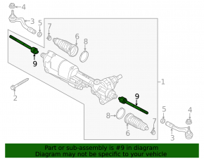 Steering rod left Audi A4 B9 17- CTR