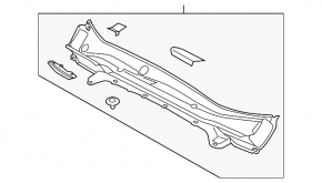 Windscreen wiper grille plastic Subaru Forester 19- SK