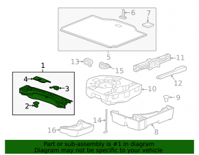 Buick Encore 15-22 trunk opening trim, black, scratches
