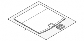 Porsche Cayenne 958 11-14 black trunk floor