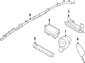 Airbag in the steering wheel of the driver's Subaru Forester 25-26