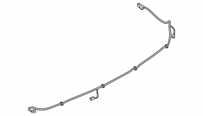 Rear bumper wiring for parking sensors Ford Fiesta 14-19 rest 4d
