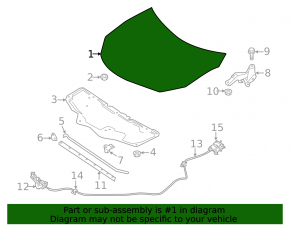 Hood bare Nissan Sentra 16-19 rest silver K23, rust