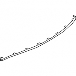 Rear Bumper Molding Center Lincoln MKZ 17-20