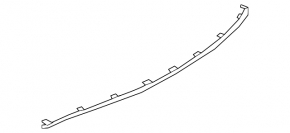 Rear Bumper Molding Center Lincoln MKZ 17-20