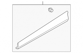 Door trim lower front right Mazda CX-5 17-