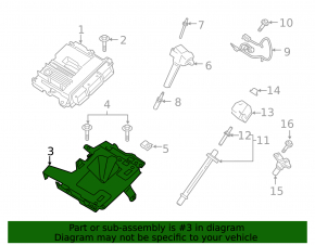 ECU bracket engine computer Ford Explorer 20-24 3.0T