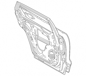 Door bare rear right Mazda CX-9 16-