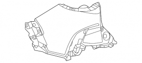The rear bumper is bare, left side, Mazda CX-50 23-26