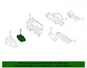 Engine mount left Nissan Sentra 13-19 1.8