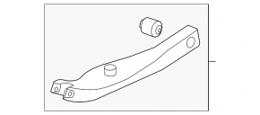 Lower control arm under spring rear left Chevrolet Impala 14-20
