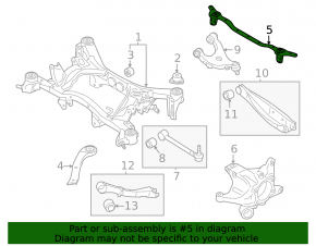 Subaru Outback 20-25 Rear Subframe Strut