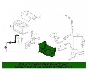 Battery tray Chevrolet Malibu 13-13