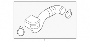 Hyundai Sonata 16-19 hybrid air duct