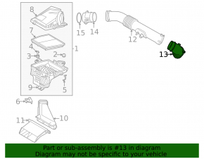 Air intake duct for Hyundai Tucson 22-25 1.6T HEV