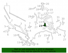 Volvo XC90 Windshield Washer Motor 16-23