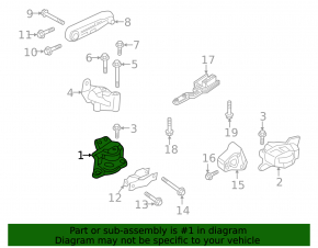 Right engine mount Volvo XC60 22-25