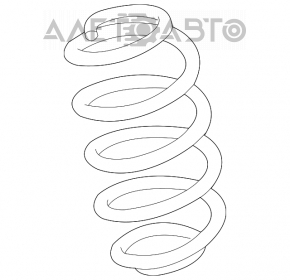 Rear left spring for Suzuki Kizashi 10-15