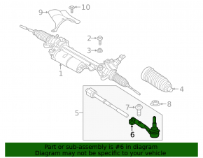 Left steering tip for Toyota Supra 20-26
