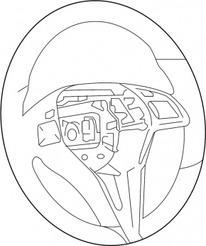 Naked steering wheel for an Infiniti QX30 17-19
