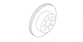 Front left brake disc Audi Q7 16- 375/36 mm
