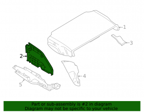 Trunk shelf trim right BMW 4 F33 14-20 convertible