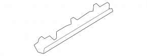 Left threshold mount BMW 5 F10 11-16 front