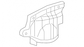 Engine protection side left Toyota Highlander 11-13