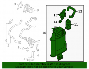 Carbon canister absorber Audi A3 22-26