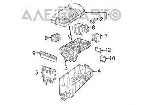 Underhood fuse box VW Golf 15-