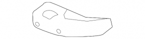 Rear bumper mount, left inner, Honda CRZ 11-16
