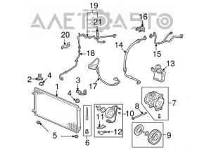 Air conditioning compressor-heater hose for the 2013 Acura MDX