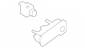 Rear view camera with button and trunk release handle for Audi Q3 83A 19-25, broken mounts
