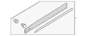 Lower front right door trim for Audi Q3 83A 19-23 S-Line