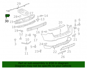 Blind Spot Sensor Left Chevrolet Malibu 16-25