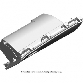 Chevrolet Malibu 16-23 gray glove compartment