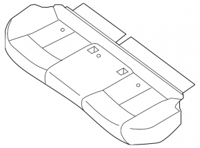 Rear row of seats 2 row Nissan Sentra 13-15 cloth black