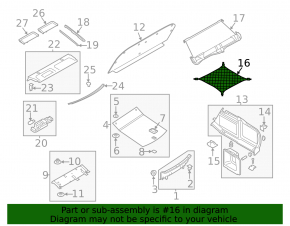 Audi A4 B8 08-16 trunk net black