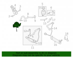 Power steering pump Audi A4 B8 08-16