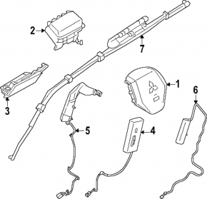 Mitsubishi Outlander 22-25 right seat airbag