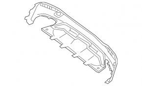 Rear bumper lip Mercedes W166 GLE 16-19