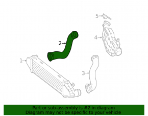 Intercooler pipe right Mercedes W212 11-13 3.0T
