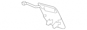 Mercedes GLK-class X204 13-15 rear bumper towing hook cap