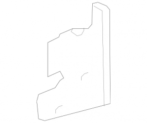 Door hinge lower rear right Mercedes C-class W205 15-21